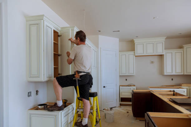 Open concept kitchen conversion in Houston by JMT Kitchen Cabinet